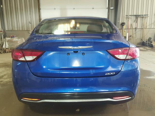 1C3CCCAB5FN642946 - 2015 CHRYSLER 200 LIMITE BLUE photo 9