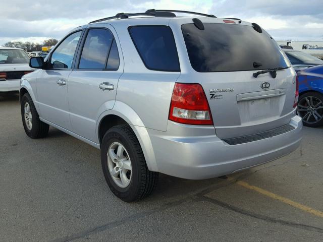 KNDJD733865559315 - 2006 KIA SORENTO EX SILVER photo 3