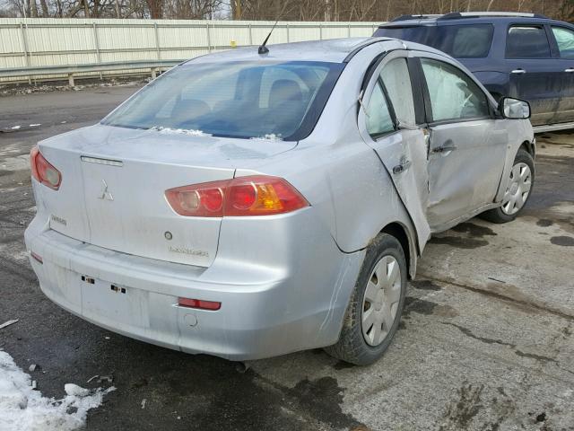 JA3AU16U88U010643 - 2008 MITSUBISHI LANCER DE SILVER photo 4