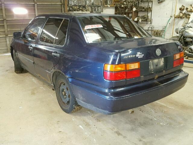 3VWRA81H6VM044271 - 1997 VOLKSWAGEN JETTA GL BLUE photo 3