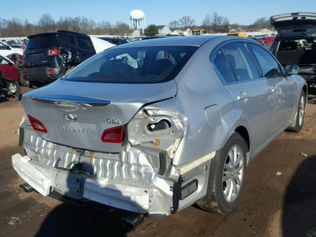 JNKBV61F37M805413 - 2007 INFINITI G35 SILVER photo 4