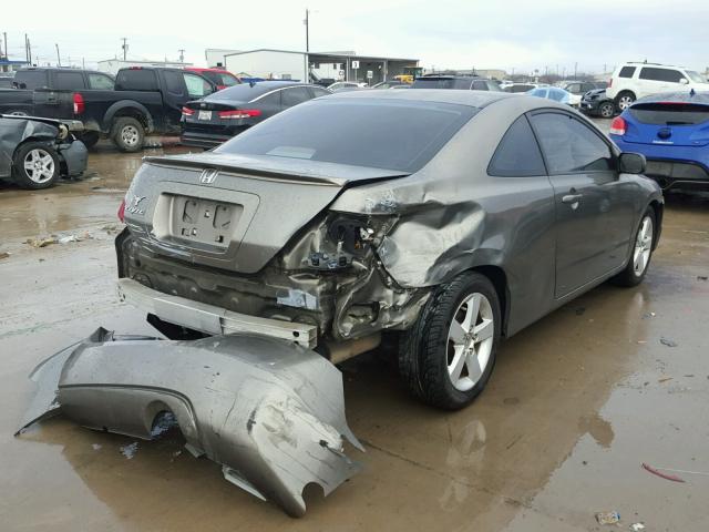 2HGFG12887H547961 - 2007 HONDA CIVIC EX GRAY photo 4