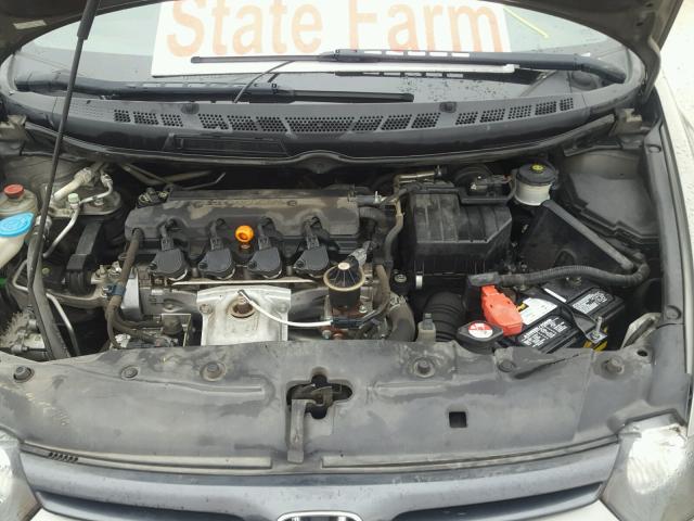 2HGFG12887H547961 - 2007 HONDA CIVIC EX GRAY photo 7