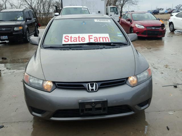 2HGFG12887H547961 - 2007 HONDA CIVIC EX GRAY photo 9