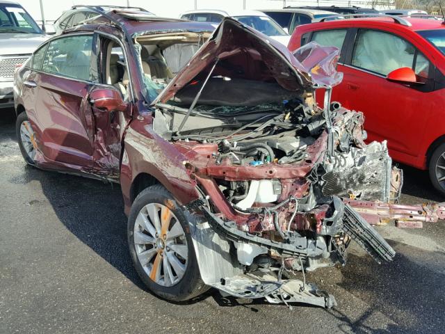 1HGCR3F8XEA000365 - 2014 HONDA ACCORD EXL BURGUNDY photo 1