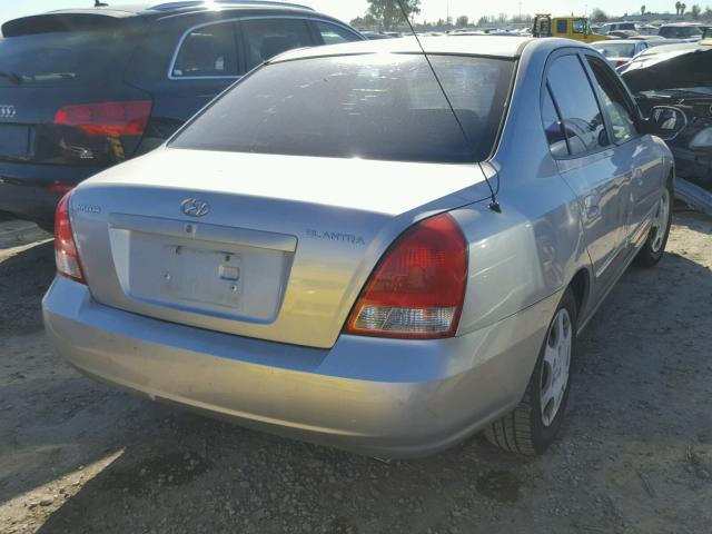 KMHDN45D33U626785 - 2003 HYUNDAI ELANTRA GL SILVER photo 4