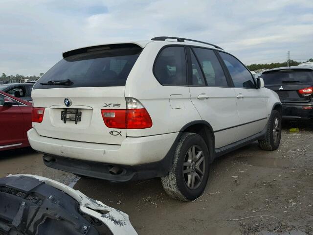 5UXFA13594LU41228 - 2004 BMW X5 3.0I WHITE photo 4