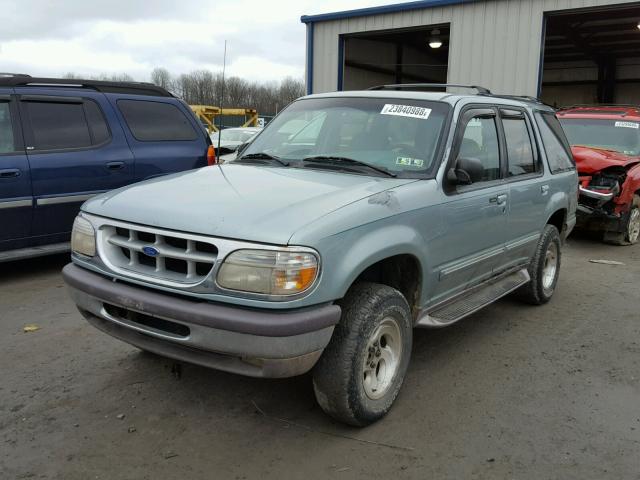 1FMDU34XXTZA44372 - 1996 FORD EXPLORER BLUE photo 2