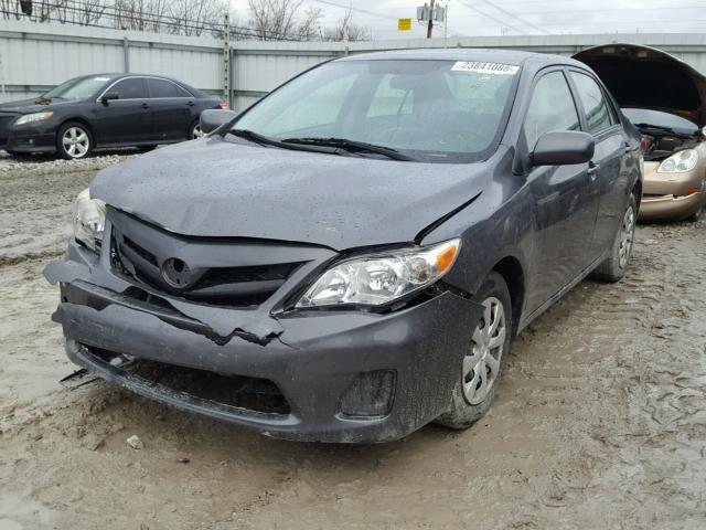 2T1BU4EE6BC540289 - 2011 TOYOTA COROLLA BA GRAY photo 2