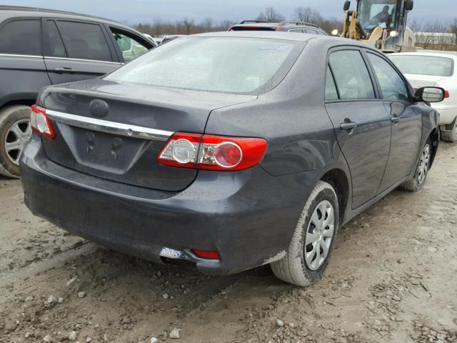 2T1BU4EE6BC540289 - 2011 TOYOTA COROLLA BA GRAY photo 4