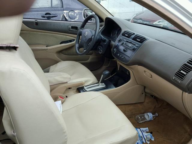 1HGEM22943L064855 - 2003 HONDA CIVIC EX WHITE photo 5