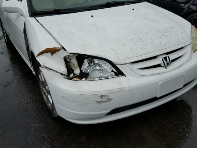 1HGEM22943L064855 - 2003 HONDA CIVIC EX WHITE photo 9