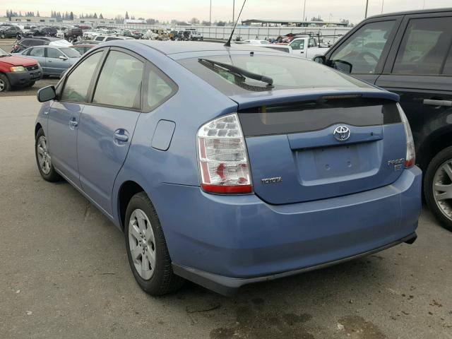 JTDKB20U867530296 - 2006 TOYOTA PRIUS BLUE photo 3