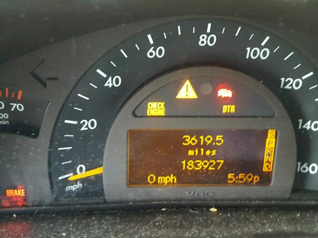 WDBRF64J63E010162 - 2003 MERCEDES-BENZ C 320 BLUE photo 8