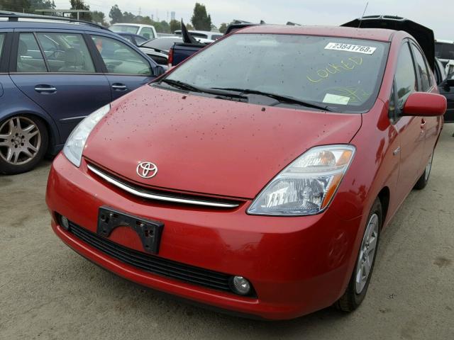 JTDKB20U677592927 - 2007 TOYOTA PRIUS RED photo 2