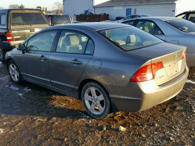 1HGFA16867L052950 - 2007 HONDA CIVIC EX BEIGE photo 3