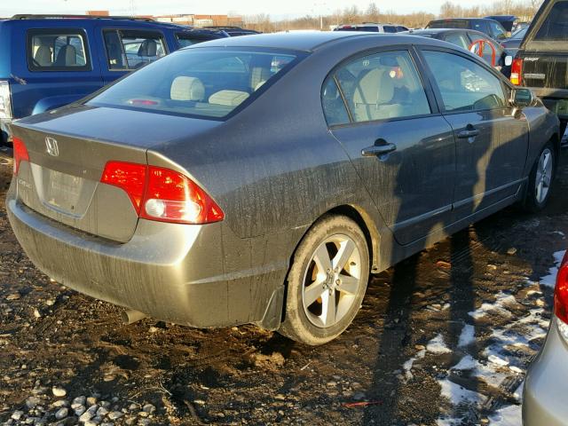 1HGFA16867L052950 - 2007 HONDA CIVIC EX BEIGE photo 4