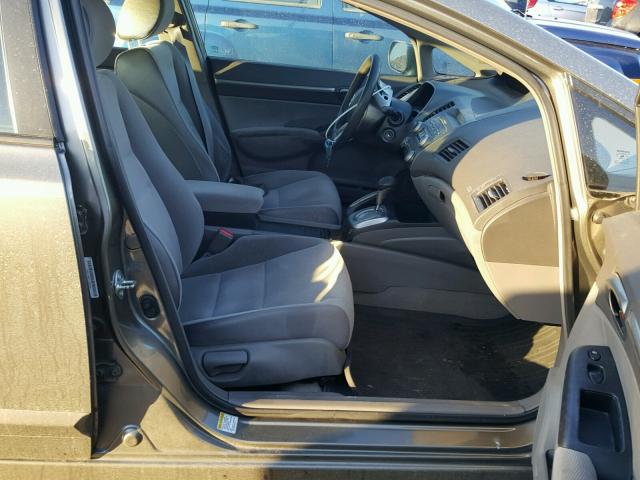 1HGFA16867L052950 - 2007 HONDA CIVIC EX BEIGE photo 5