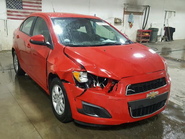 1G1JB5SH5C4169516 - 2012 CHEVROLET SONIC LS RED photo 1