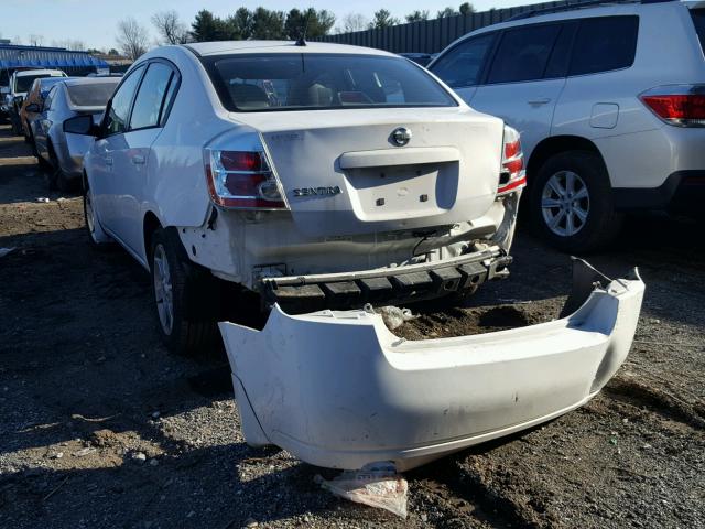 3N1AB61E88L697057 - 2008 NISSAN SENTRA 2.0 WHITE photo 3