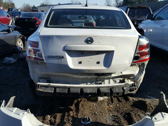 3N1AB61E88L697057 - 2008 NISSAN SENTRA 2.0 WHITE photo 9