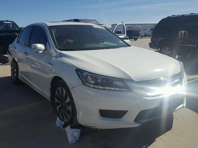 1HGCR6F53FA007814 - 2015 HONDA ACCORD HYB WHITE photo 1