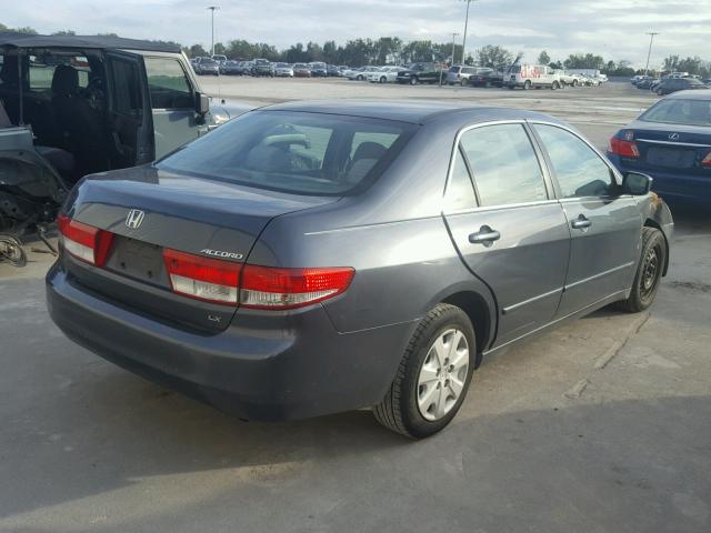 1HGCM56483A120461 - 2003 HONDA ACCORD LX GRAY photo 4