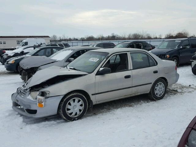 2T1BR12E41C842988 - 2001 TOYOTA COROLLA CE GRAY photo 2