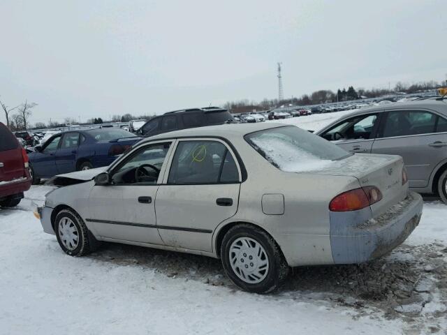 2T1BR12E41C842988 - 2001 TOYOTA COROLLA CE GRAY photo 3