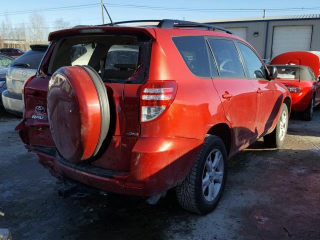 JTMBK4DV7B5101932 - 2011 TOYOTA RAV4 RED photo 4