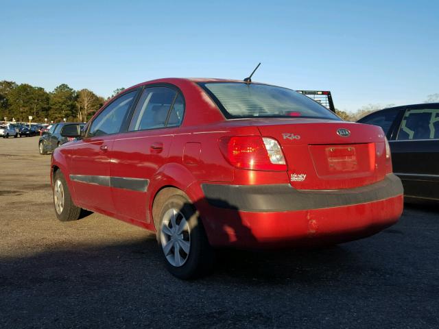 KNADE123266144636 - 2006 KIA RIO RED photo 3