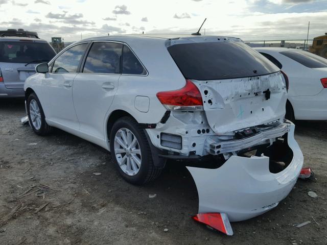 4T3ZA3BB8AU022667 - 2010 TOYOTA VENZA BASE WHITE photo 3