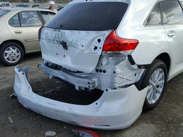 4T3ZA3BB8AU022667 - 2010 TOYOTA VENZA BASE WHITE photo 9