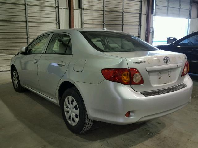 JTDBL40E799064189 - 2009 TOYOTA COROLLA BA SILVER photo 3