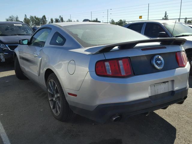 1ZVBP8CF2C5259189 - 2012 FORD MUSTANG GT SILVER photo 3