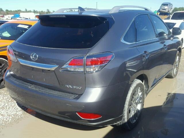 JTJZK1BA9E2013867 - 2014 LEXUS RX 350 CHARCOAL photo 4