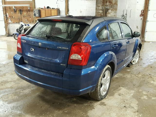 1B3HB48A29D198413 - 2009 DODGE CALIBER SX BLUE photo 4