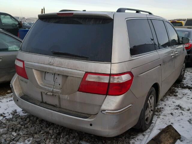 5FNRL38657B428862 - 2007 HONDA ODYSSEY EX SILVER photo 4