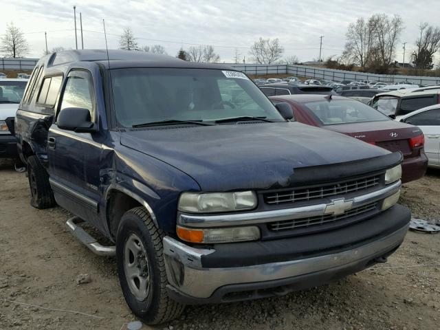 1GCEK14T82Z248568 - 2002 CHEVROLET SILVERADO BLUE photo 1