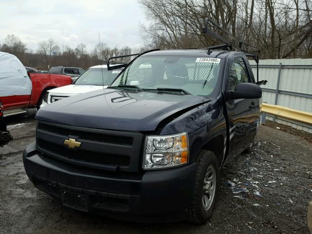 1GCEC14X38Z219441 - 2008 CHEVROLET SILVERADO BLUE photo 2