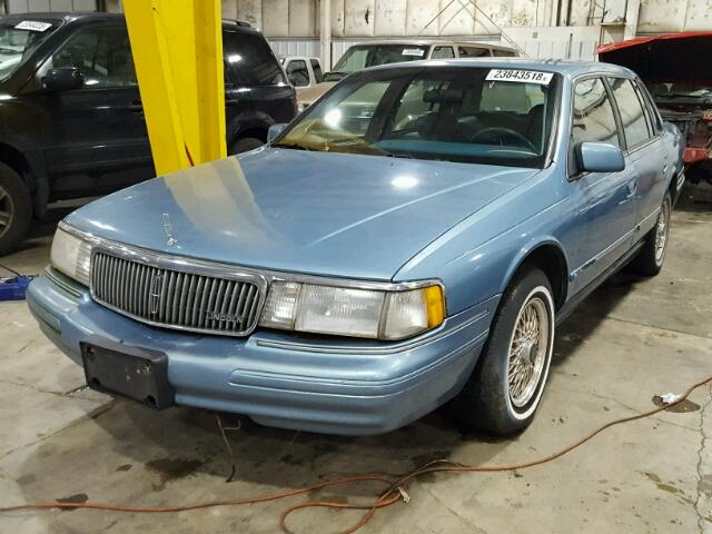 1LNLM9745RY756741 - 1994 LINCOLN CONTINENTA BLUE photo 2