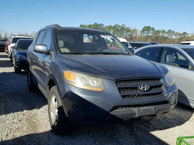 5NMSG13D48H154070 - 2008 HYUNDAI SANTA FE G BLUE photo 1