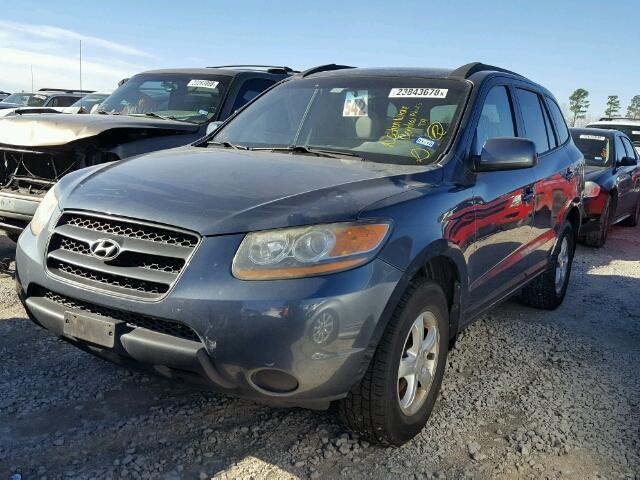 5NMSG13D48H154070 - 2008 HYUNDAI SANTA FE G BLUE photo 2