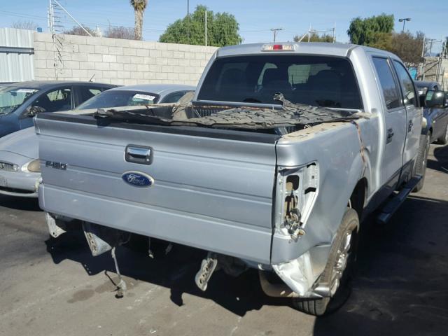 1FTFW1CT7CKD24866 - 2012 FORD F150 SUPER SILVER photo 4