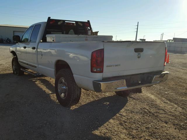 3D7KU28C24G132336 - 2004 DODGE RAM 2500 S WHITE photo 3