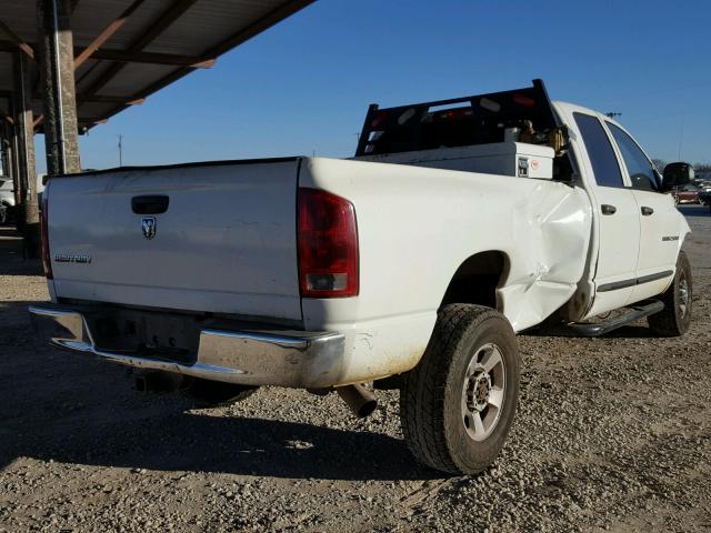 3D7KU28C24G132336 - 2004 DODGE RAM 2500 S WHITE photo 4