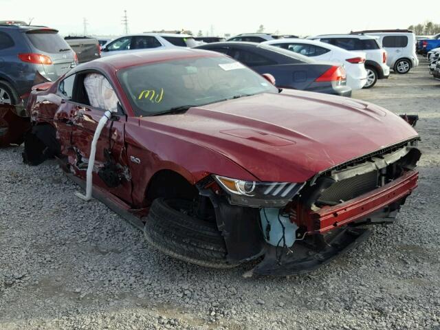 1FA6P8CFXF5381393 - 2015 FORD MUSTANG GT RED photo 1