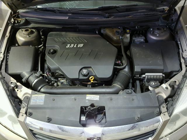 1G8ZS57N87F285192 - 2007 SATURN AURA XE GOLD photo 7