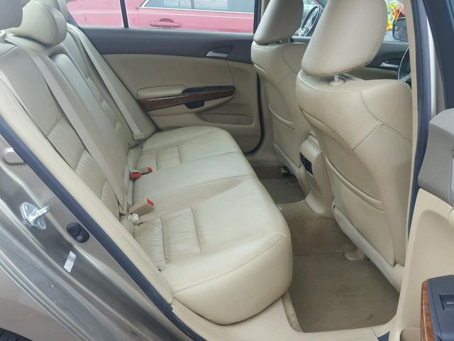 1HGCP2F81AA140413 - 2010 HONDA ACCORD EXL TAN photo 6