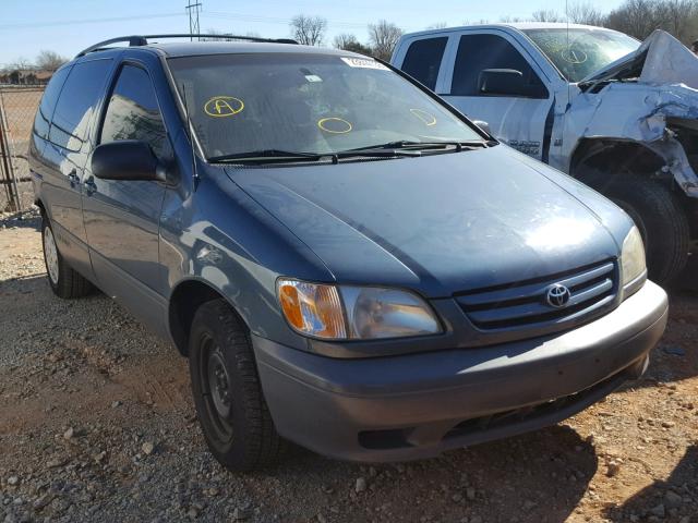 4T3ZF13C22U493504 - 2002 TOYOTA SIENNA LE TEAL photo 1